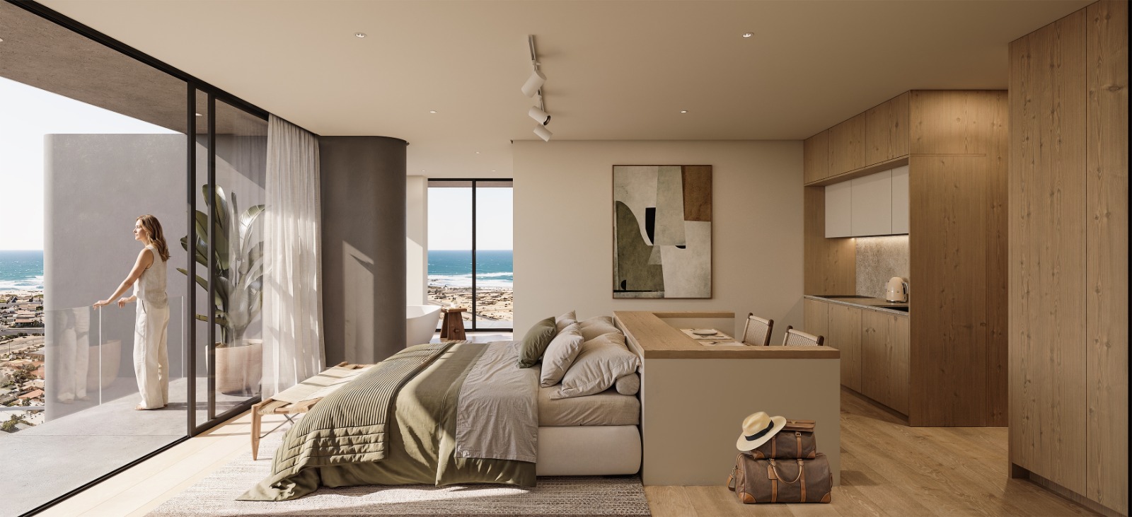 Suite interior with ocean view